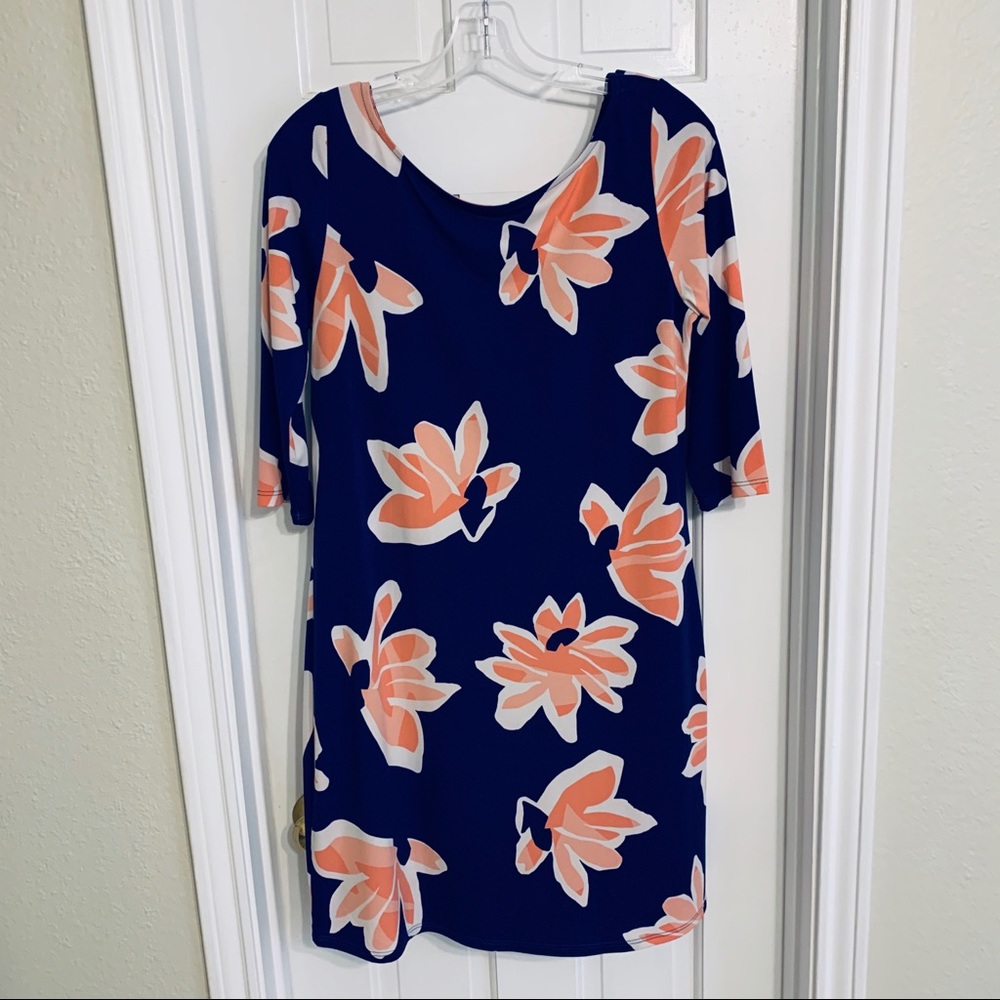 Leota Noveau Sheath Dress Water Lily Print